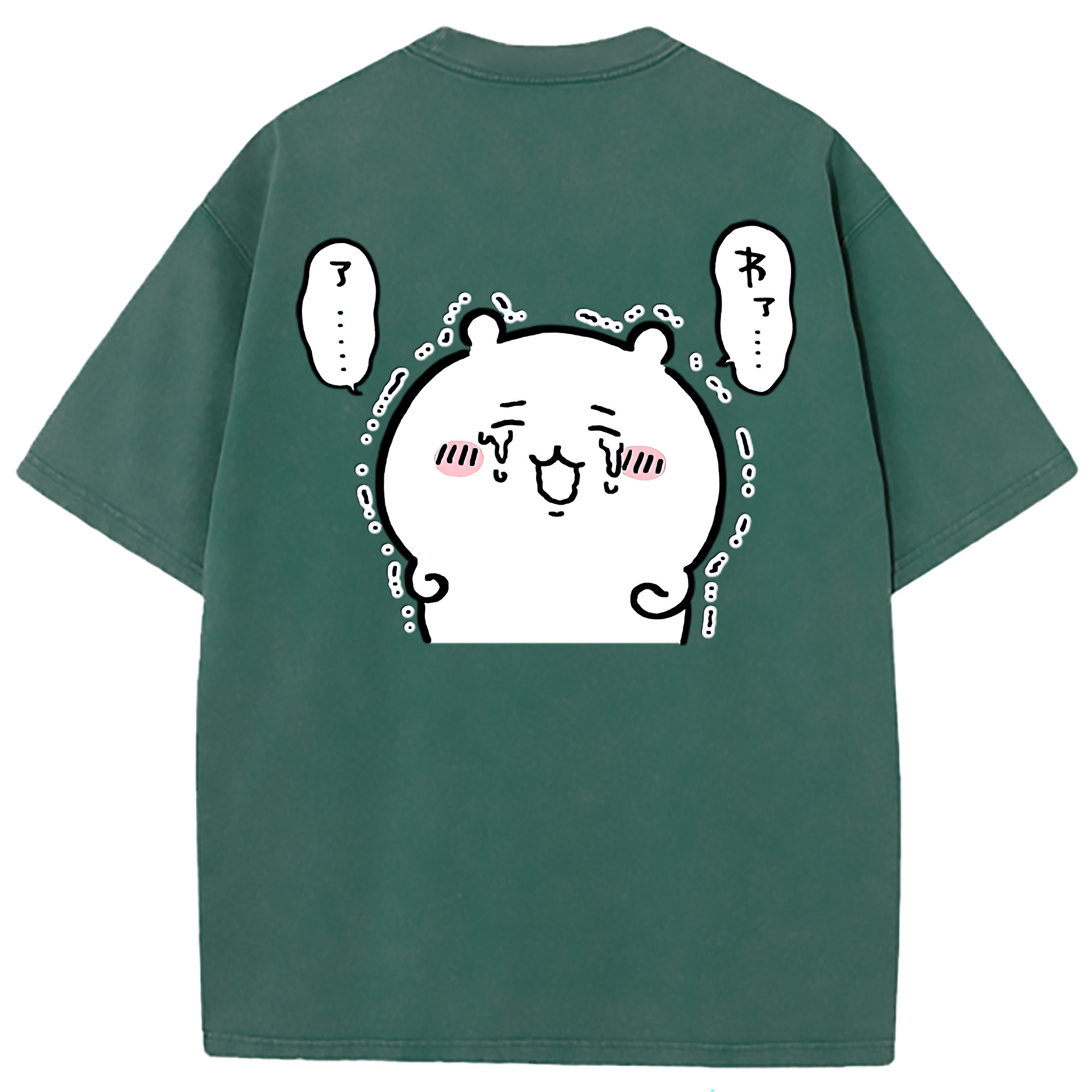 （画像用） ちいかわ ちいかわ Chii-kawa chiikawa 綿100% ヴィンテージ風 半袖Tシャツ（背面プリント）